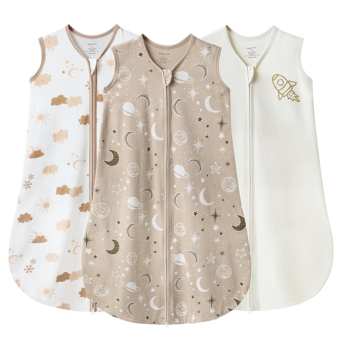 JELLYMONI Baby Sleep Sack 18-24 Months Wearable Blanket for Baby, 100% Cotton 2 Pack Infant Toddler Sleeping Sack Lightweight Soft 2-Way Zipper Sleepsack-CubbioJoy