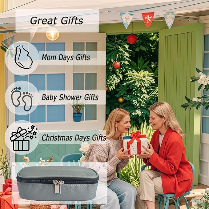 Insulated Breastmilk Cooler Bag with 2 Ice Packs - Breastmilk Cooler Organizer Bag for Daycare, Breastfeeding Mom Travel Outdoor-CubbioJoy