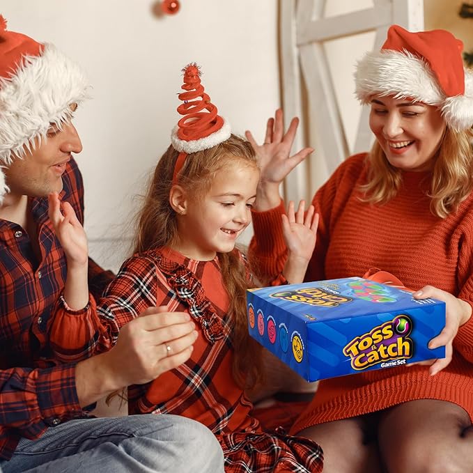 Ayeboovi Toss and Catch Ball Game Outdoor Beach Pool Toys for Kids Games 6 Paddle 3 Balls Pool Beach Lawn Yard Games 3 4 5 6 7 8+ Year Old Toddler Boys Girls Birthday Gift-CubbioJoy