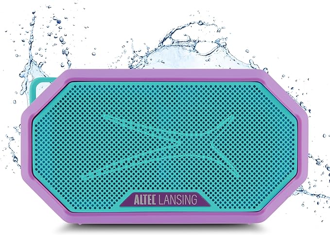 Altec Lansing Portable Bluetooth Speaker HYDRAMINI 2.0, IP67 Waterproof, Portable Speaker, 12h Playtime, Wireless Pairing, USB-C Quick Charge, Magnetic Bluetooth, Voice Assistant Integration-CubbioJoy