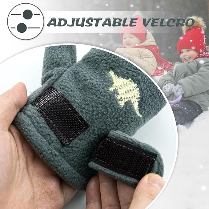 BAVST Baby Toddler Winter Mittens Girls Warm Fleece Lined Gloves Kids Sherpa Lined Mittens for Boys-CubbioJoy