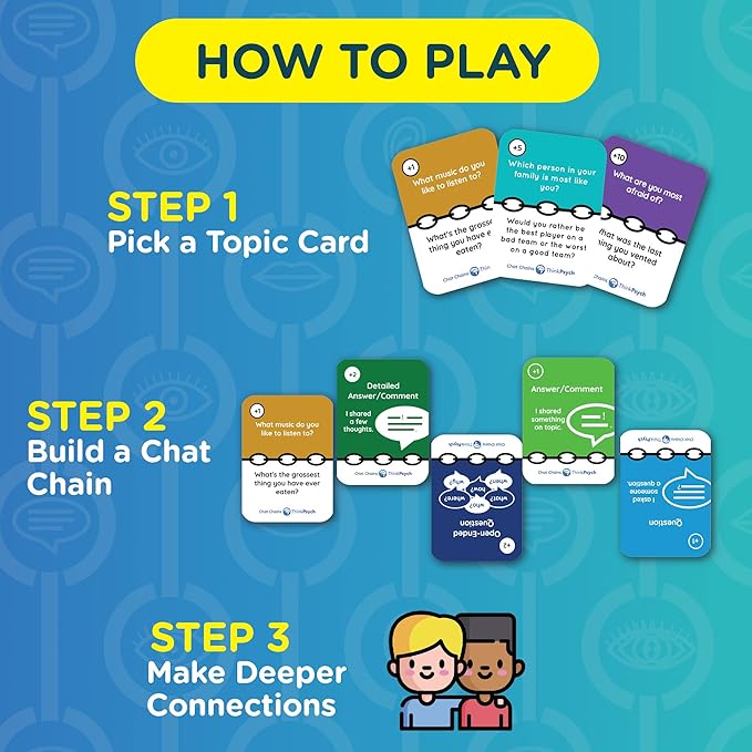 Chat Chains - The Game That Connects Us | Emotional Social Skills Games for Teens | Kids Therapy Games | Ages 8-99 | Fun and Fast | 15 Mins Playtime-CubbioJoy