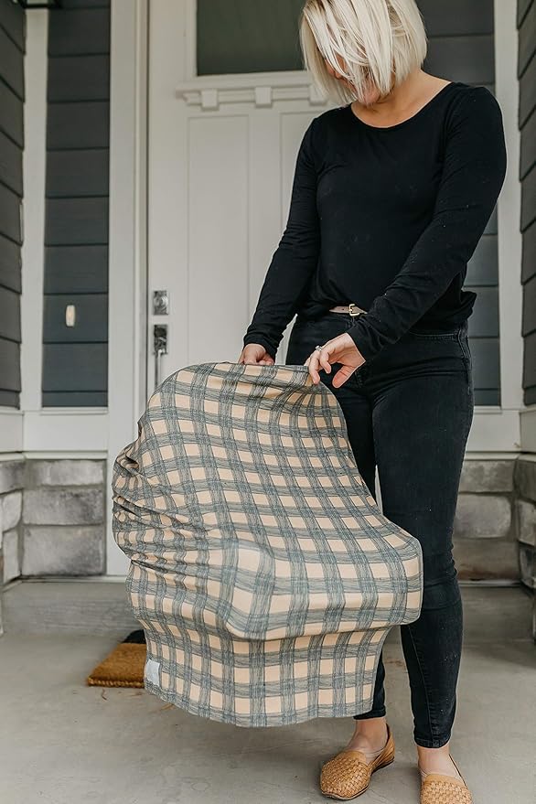 Copper Pearl Multi-Use Cover: Car Seat Covers, Nursing Cover, and Stroller Cover for Sun - Stretchy Fabric, All-Season Use, Stylish Designs, Easy Access for Moms - Billy-CubbioJoy