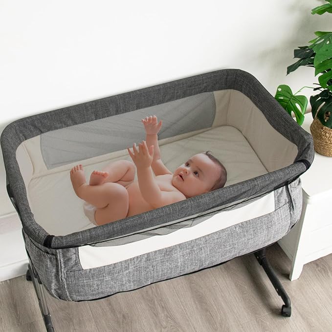 2 Pack Baby Mosquito Net for Stroller, Playard & Bassinet, Reusable Bug Net for Cradles, Carrier, Pack and Plays and Portable Mini Crib, Baby Playpen Mosquito, Black-CubbioJoy