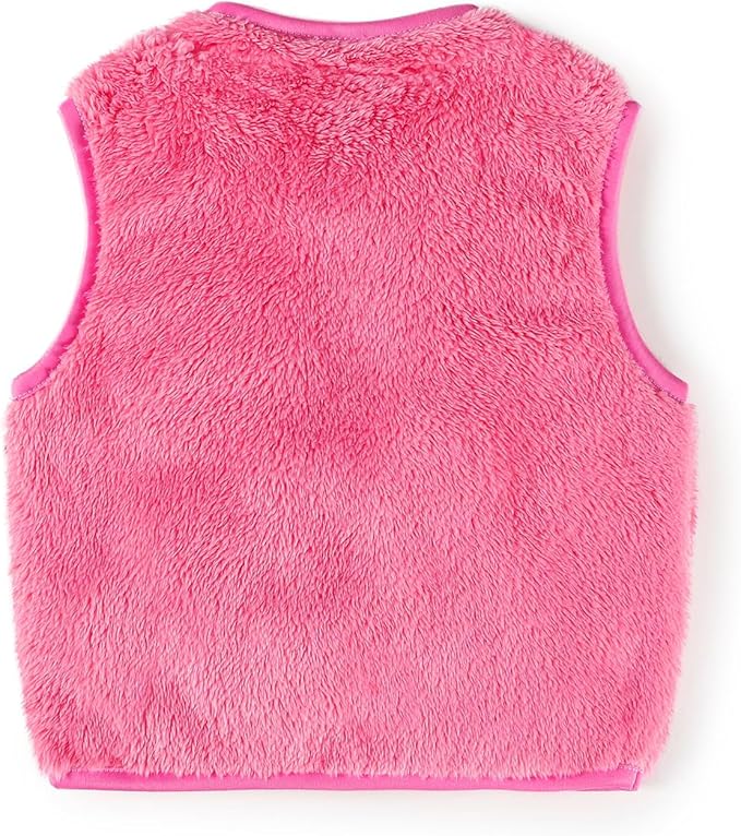 Baby Boys Girls Fleece Vest Zip Up Cute Bear Jackets Fuzzy Fall Winter Warm Clothes Newborn Outwear for Toddler Infant-CubbioJoy