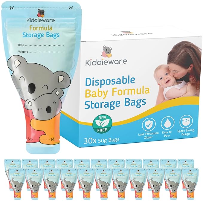30 Pack Baby Formula Storage Bags Dispenser Disposable Baby Formula Container-CubbioJoy