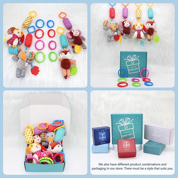 BLOOBLOOMAX Sock rattles for Babies 0-24 Months Baby Animal Foot Finder Educational Toys-CubbioJoy