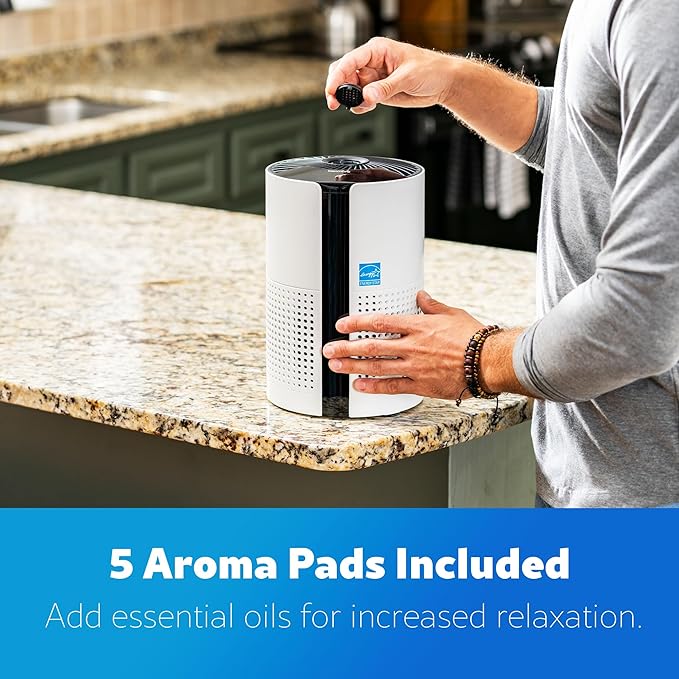 Kenmore PM1010 Air Purifiers for Bedroom Up to 348 Sq.Foot with H13 True HEPA Filter, Child Lock, Sleep Mode for Small Rooms-CubbioJoy