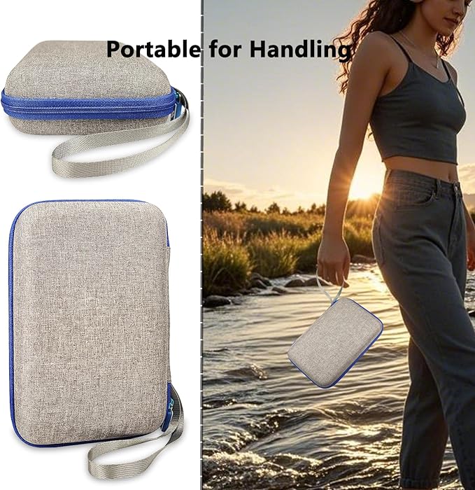 Case Compatible with Giiker Super Slide Brain Games, Protective Storage Bag Holder for Giiker Brain Teaser Puzzles Games Toys (Only Case) (Blue-Grey)-CubbioJoy