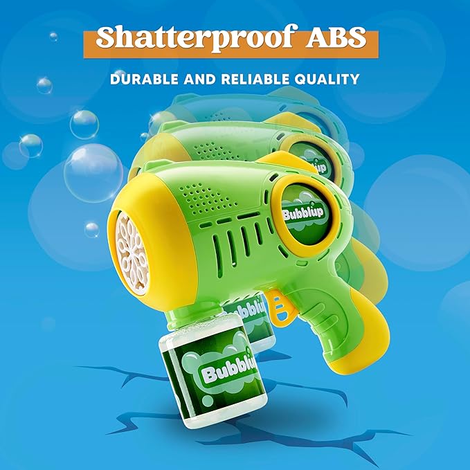 JOYIN 2 Kids Bubble Guns with 4 Bottles Solution, Automatic Bubble Machine Gun with 8 Holes for Kids, Adults, Summer Toys, Easter Basket Stuffers, Birthday Gift, Party Favors-CubbioJoy