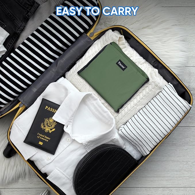 BALEINE 120L Laundry Bag Backpack, 900D Oxford Fabric Large Travel Laundry Bags with Shoulder Straps and 2 Mesh Pockets for College Dorm, Apartment, Laundromat (Green, 120L)-CubbioJoy