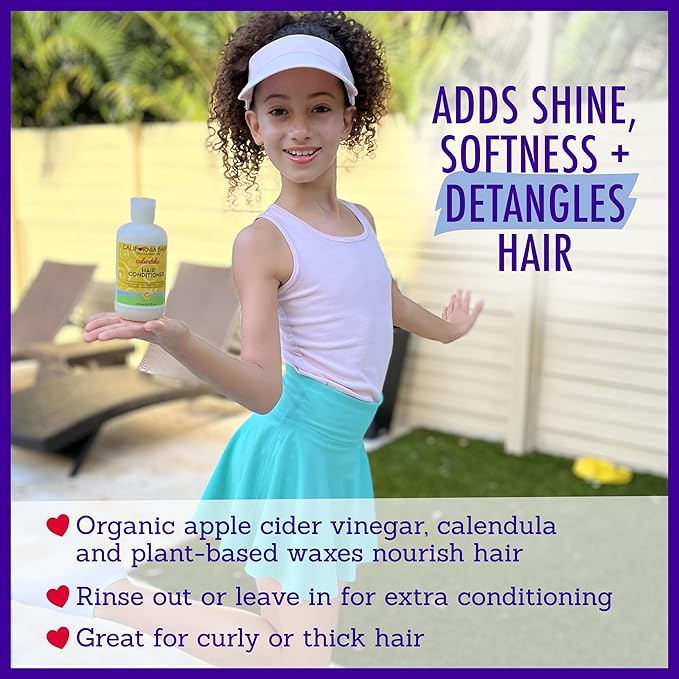 California Baby Calendula Baby Shampoo and Conditioner Set | 100% Plant-Based | 19oz Soothing Lavender Body Wash + 8.5oz Lavender Conditioner |-CubbioJoy