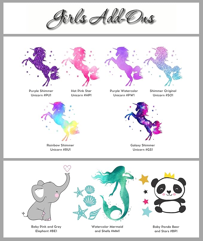 Decor Designs Decals Girls Nursery Baby Grey and Pink Elephant Custom Name Personalized Wall Decal Sticker for Playroom Decor or Baby's Room (Multi-Sizes) (Name, Without Initial)-CubbioJoy