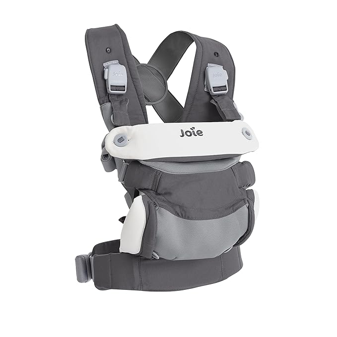 Joie Savvy lite 3-in-1 Baby Carrier – Lightweight, Ergonomic Baby Carrier with 3 Carry Positions, Padded Straps, and Lumbar Support (Cobblestone)-CubbioJoy