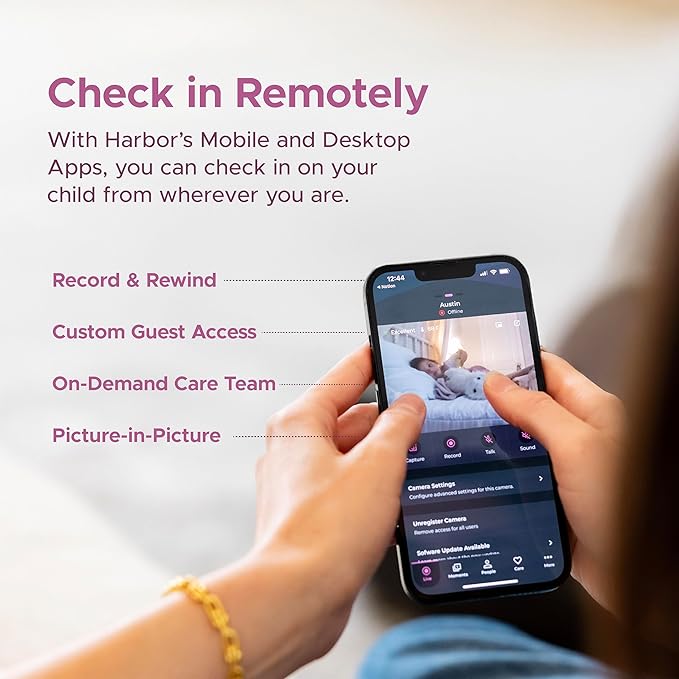 Smart Baby Monitor with 10” Tablet - The Most Reliable Way to Monitor Your Baby with or Without Internet - Private & Secure - Travel Friendly - Supports 2+ Cameras - Lifetime Membership-CubbioJoy