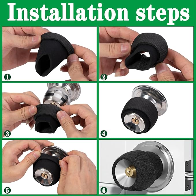 4PCS Round Door Handle Covers - Anti-Scald Door Knob Cushion Cover - Door Handle Protector for Summer and Winter-CubbioJoy