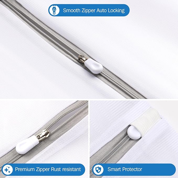 5Pcs Laundry Bags Mesh Wash Bags, Delicate Laundry Bags for Clothes, Hosiery, Underwear, Bed linen - 5 Size-CubbioJoy