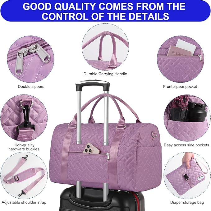 Diaper Bag Tote: Mommy Bag, Baby Bag for Boy and Girl, Mom Hospital Bag, Twins or 2 Kids Diapers Bag-CubbioJoy