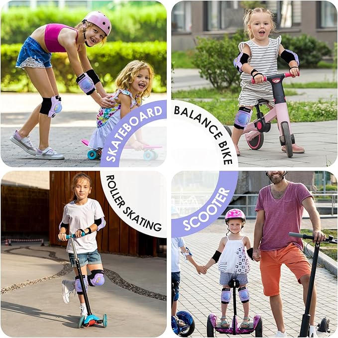 BOSONER Kids/Youth Knee Pad Elbow Pads for Roller Skates Cycling BMX Bike Skateboard Inline Rollerblading, Skating Skatings Scooter Riding Sports-CubbioJoy