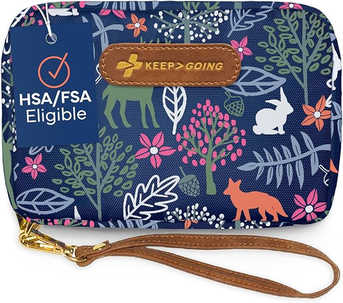 KeepGoing Travel First Aid Kit for Kids – 130 Pc. for Car, Home, Purse, Diaper Bag & Backpack with Latex-Free Bandages - Mini First Aid Kit Travel Size TSA-Approved-CubbioJoy