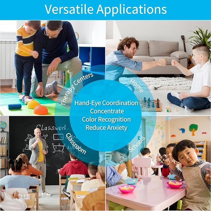 Art3d Hexagon Sensory Fidget Liquid Motion Tiles for Kids, Toddler, Teens - Interactive Soft Gel Liquid Play Mats for Home, Schools, Playrooms, Multi-Pack of 3 Tiles-CubbioJoy