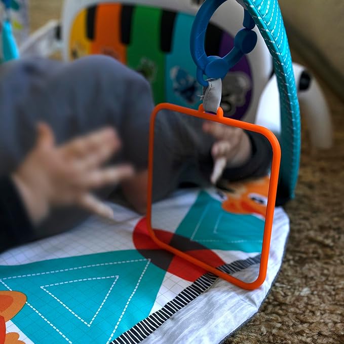Baby Einstein 4-in-1 Kickin' Tunes Music and Language Play Gym and Piano Tummy Time Activity Mat-CubbioJoy