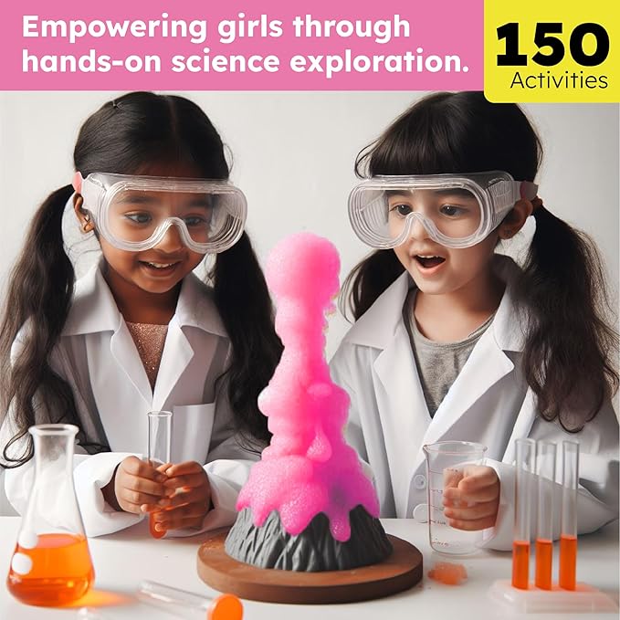 Butterfly EduFields 150+ Girls Science Kit for Kids 8-12 Ages 8 9 10 11 12 Years | Girls Science Experiments | Birthday for Girl | Fun STEM Learning and Educational Toys-CubbioJoy