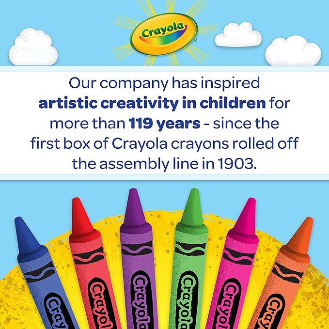 Crayola Large Egg Crayons (12ct), Jumbo Washable Crayons for Toddlers, Preschool Art Supplies for Toddlers, Classroom Must Have, Ages 1+-CubbioJoy