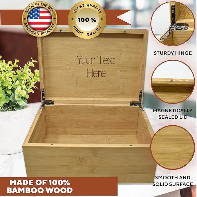 Customized Welcome Baby Box - Newborn Baby Announcement Gifts, Custom Gift for Boy or Girl, Engraved Announcement Boxes with Birth Stats, New Born Keepsake Storage, Welcome to the World Memory Chest-CubbioJoy