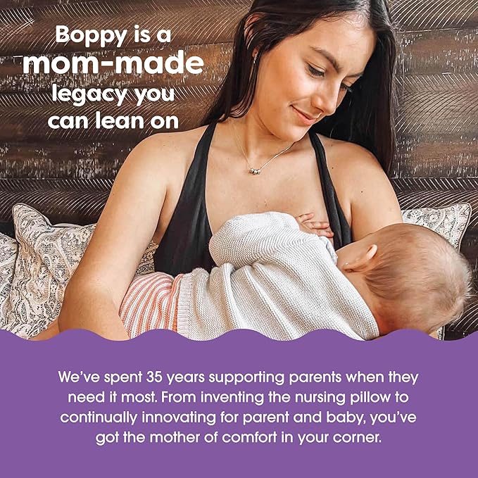 Boppy Nursing Pillow - Ergonomic Bottle & Breastfeeding Pillow with High, Firm, Large Area, Water-Repellent Cushion with Washable Cover; Baby Safety Alliance Verified - Oatmeal Boucle-CubbioJoy