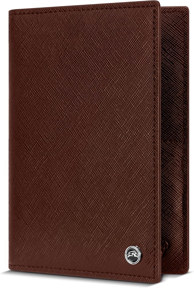 2 Passport Holder - Travel Essentials, RFID Blocking Wallet Credit Card Organiser, Plain Accessories Slim Cover For Men & Women-CubbioJoy