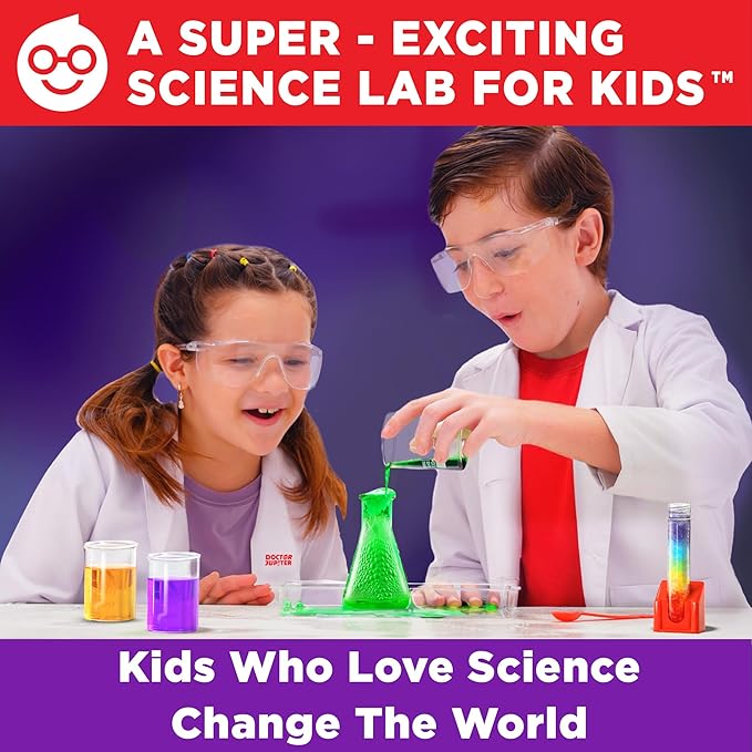 Doctor Jupiter Ultimate Science Kit, Chemistry Set for Kids Ages 8-10-12-14 | Birthday Gift Ideas for Boys & Girls 8,9,10+ Years Old| STEM Toy with 135+ Experiments| Learning & Educational Projects-CubbioJoy