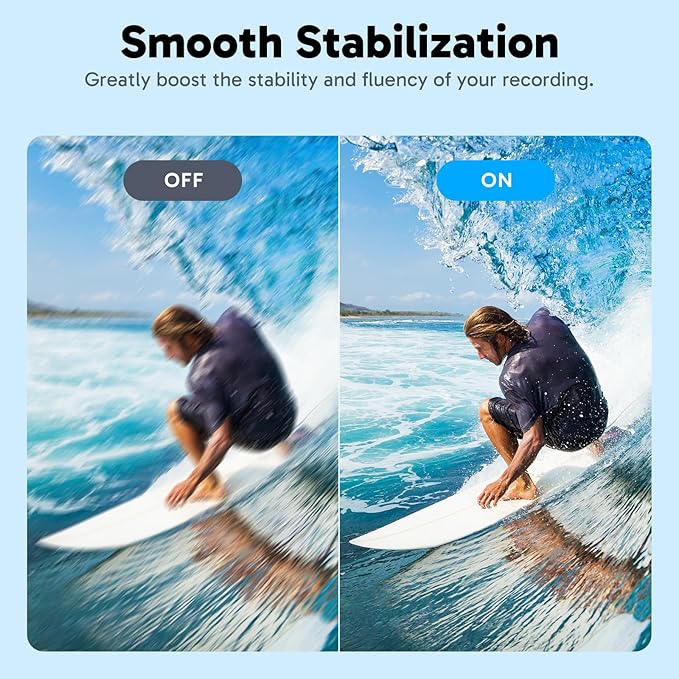 AKASO V50X Native 4K30fps WiFi Action Camera with EIS Touch Screen 4X Zoom 131 feet Waterproof Camera Support External Mic Remote Control (with Floating Hand Grip and Carry Bag)-CubbioJoy