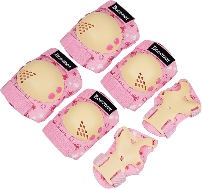 BOSONER Kids/Youth Knee Pad Elbow Pads for Roller Skates Cycling BMX Bike Skateboard Inline Rollerblading, Skating Skatings Scooter Riding Sports-CubbioJoy