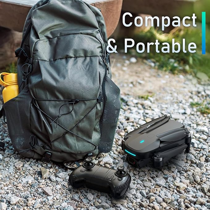 Drone with Camera, 1080P HD FPV Drone with Brushless Motor, One Key Take Off/Landing, Altitude Hold, Gesture Selfie, 3D Flips, 2 Batteries, Drones for Kids 14+-CubbioJoy