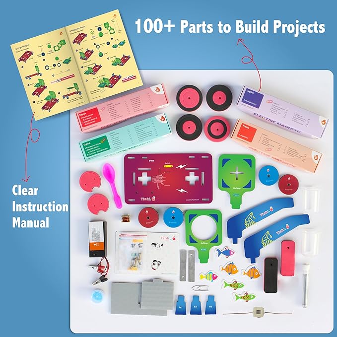 Butterfly EduFields 30in1 STEM Kits for Kids Age 8-10-12 | STEM Toys for Ages 8-13 | Electricity & Magnetism | Science Project Kit for Boys & Girls Aged 8-10-12-14 | Best Educational Birthday Gift-CubbioJoy