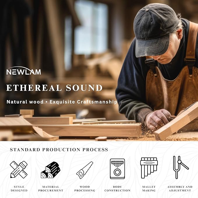 Kalimba Thumb Piano 17 Keys, Portable Mbira Finger Piano Gifts for Kids and Adults Beginners-CubbioJoy