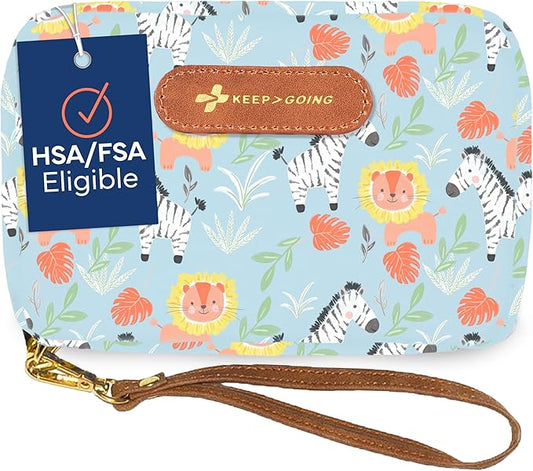 KeepGoing Travel First Aid Kit for Kids – 130 Pc. for Car, Home, Purse, Diaper Bag & Backpack with Latex-Free Bandages - Mini First Aid Kit Travel Size TSA-Approved-CubbioJoy