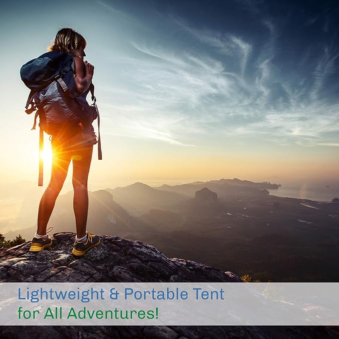 2-Person Dome Tent – Easy Set Up Shelter with Rain Fly and Carrying Bag for Camping-CubbioJoy