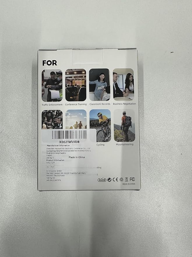 Body Camera with Audio and Video Recording 1080P FHD Mini Police Wearable Body Worn Cam Portable Small Personal Camcorder Sport Action Outdoor Video Recorder (128GB)-CubbioJoy