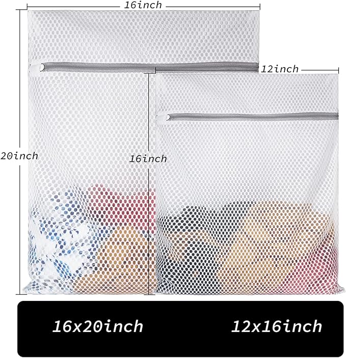 Delicates Laundry Bag - 2 Pack Durable Honeycomb Mesh Lingerie Wash Bag-CubbioJoy