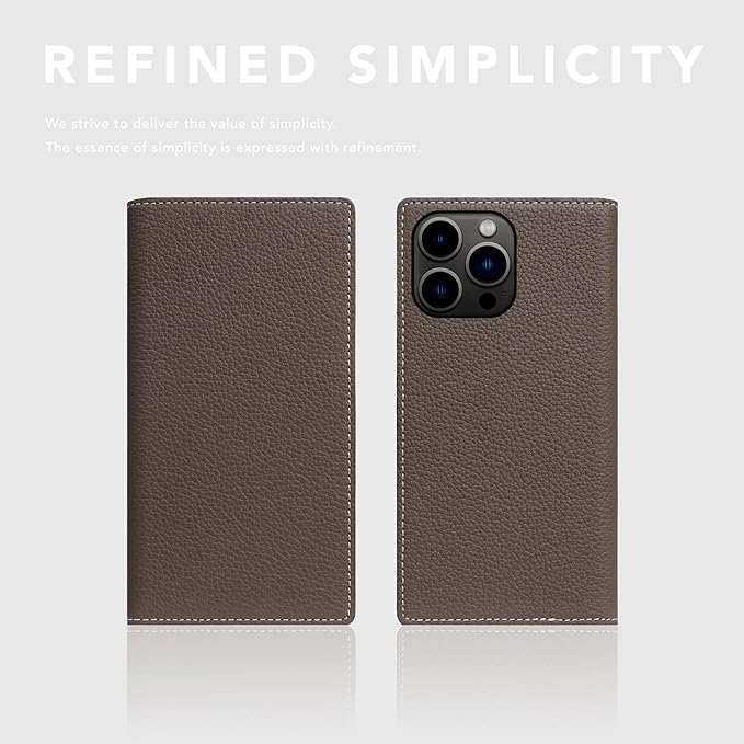 D8 Full Grain Leather Wallet Case for iPhone 15 Pro - [2-in-1] Handcrafted Detachable Diary Style with Magnetic MagSafe Back Cover, Gift Box Included (Etoffe Cream)-CubbioJoy