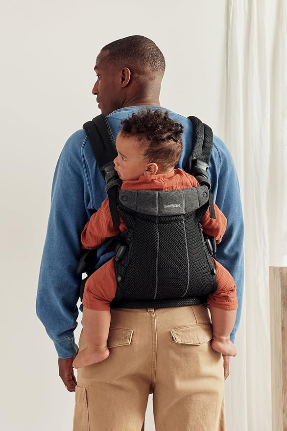 BabyBjorn Baby Carrier Harmony, 3D Mesh, Black-CubbioJoy