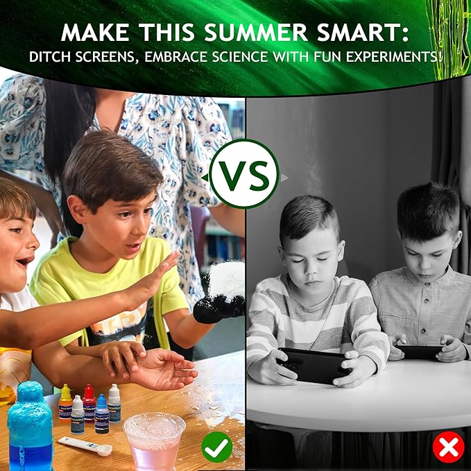 Japace 100+ Experiments Science Kit for Kids, Cool Boy Christmas Birthday Gift Ideas, Chemistry and Physics Set STEM Toys for Boys Girls-CubbioJoy