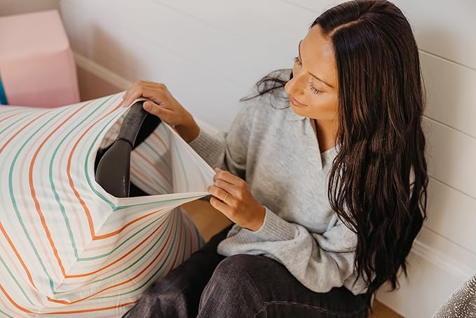 Copper Pearl Multi-Use Cover: Car Seat Covers, Nursing Cover, and Stroller Cover for Sun - Stretchy Fabric, All-Season Use, Stylish Designs, Easy Access for Moms - Tinsel-CubbioJoy