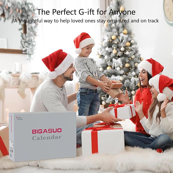 15.6 Inch Digital Calendar, Full HD Touchscreen Smart Planner for Family Schedules - Wall & Desk Mount, Great for Seamless Daily Planning & Household Organization, with LED Reminder Light-CubbioJoy