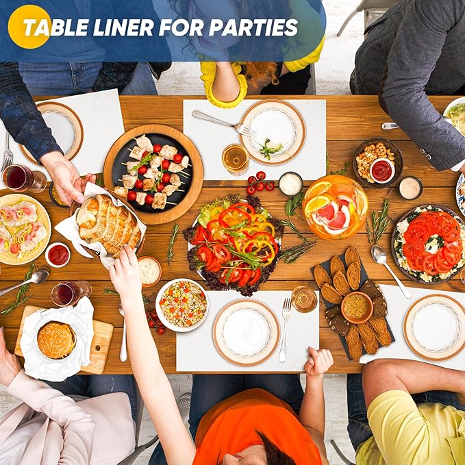 Art Paper Roll for Crafts, Drawing & Painting, 17.75"x1200" (100') White Gift Wrapping Craft Kraft Bulletin Board Poster Banner Coloring Paper, Kids Art Supplies, Wedding Floral Supplies 80GSM 55LB-CubbioJoy