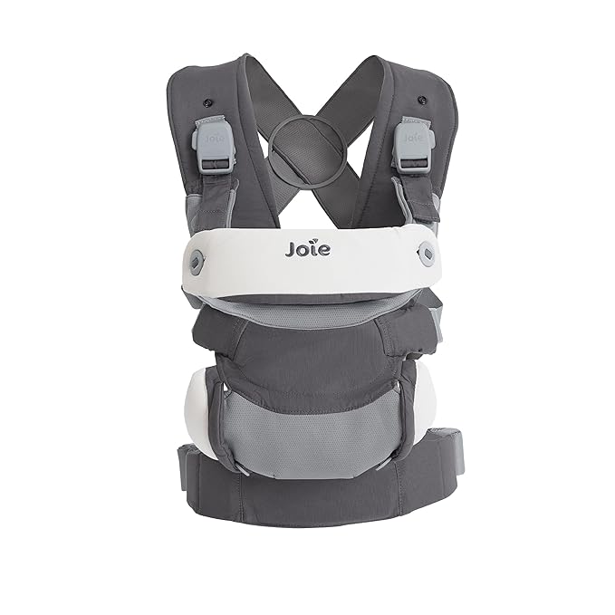 Joie Savvy lite 3-in-1 Baby Carrier – Lightweight, Ergonomic Baby Carrier with 3 Carry Positions, Padded Straps, and Lumbar Support (Cobblestone)-CubbioJoy