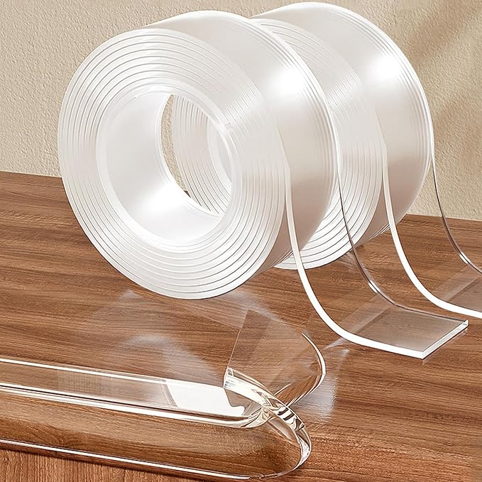 2 Rolls Clear Soft Corner Protectors for Furniture Strip,1.57 in x 13.12 FT,Sharp Edge & Table Bumper,Window Edge,Wall Protector, Soft Corner Guards Safe for Proof,Table Corner Protectors in Family-CubbioJoy