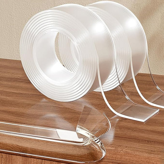 2 Rolls Clear Soft Corner Protectors for Furniture Strip,1.57 in x 13.12 FT,Sharp Edge & Table Bumper,Window Edge,Wall Protector, Soft Corner Guards Safe for Proof,Table Corner Protectors in Family-CubbioJoy